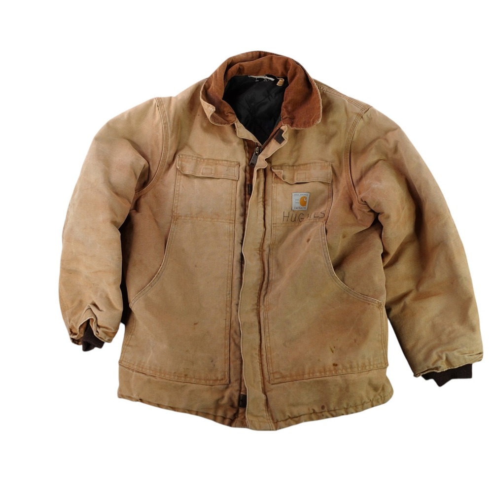 Vtg 1989 Carhartt 100 Year Anniversary Jacket Mens L XL Brown Canvas Arctic Coat